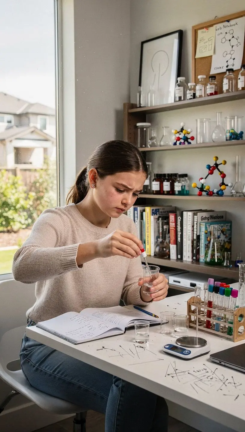 Illustration von organischen und anorganischen Molekülen in einer chemischen Reaktion.