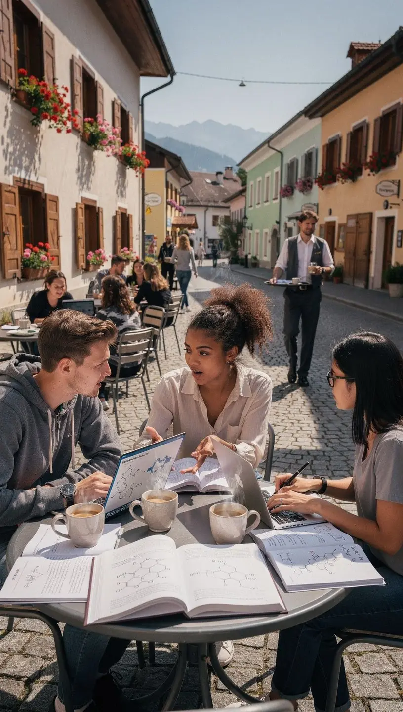 Illustration von organischen und anorganischen Molekülen in einer chemischen Reaktion.